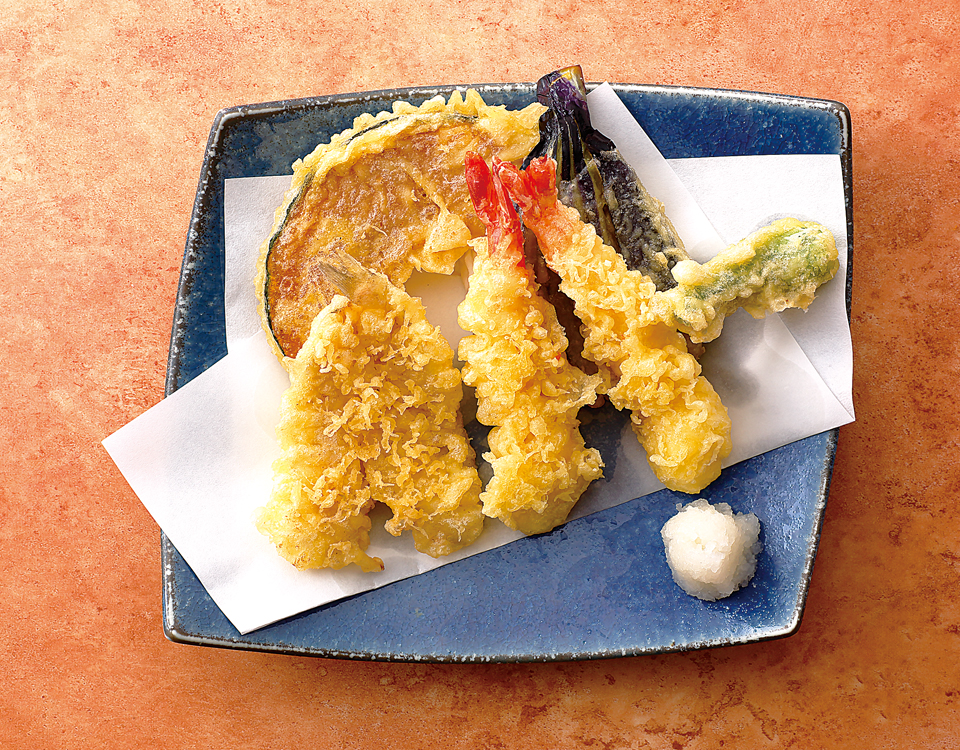 天ぷらとしらす丼